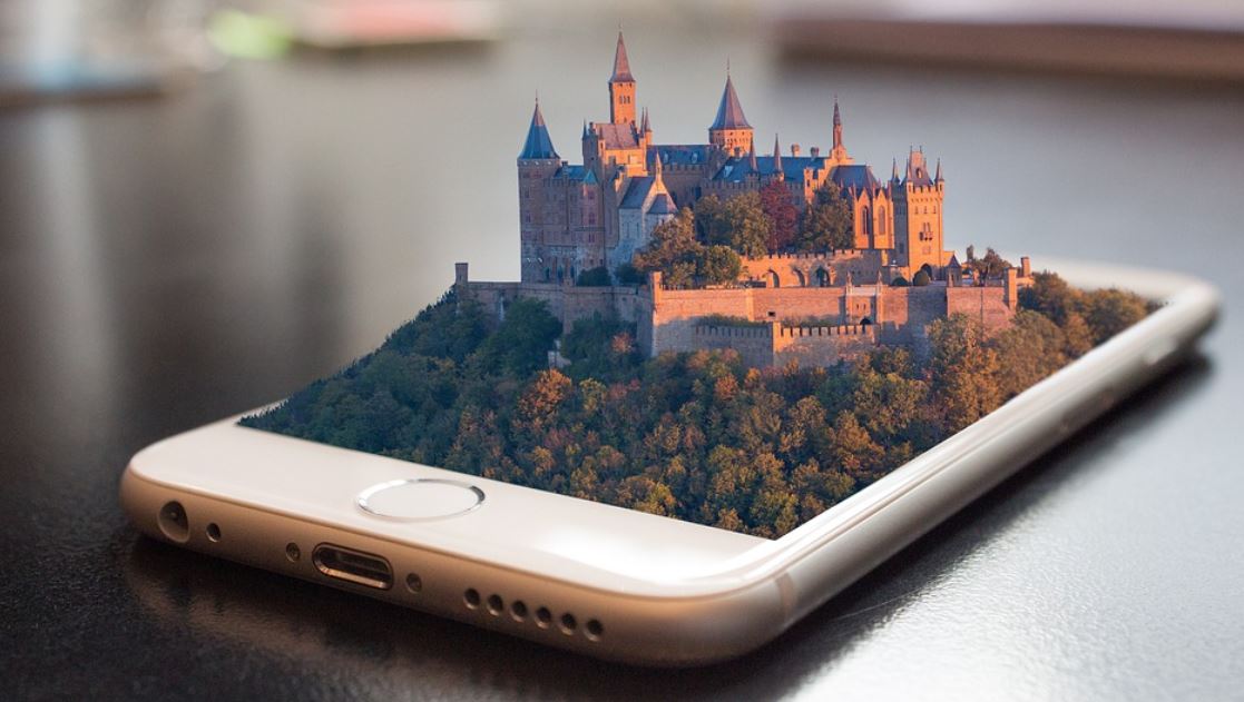 mobil s hradem